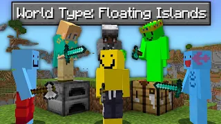 Minecraft Manhunt, But There's Floating Islands...