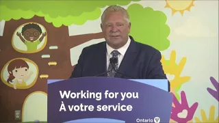 Ontario Premier Doug Ford speaks with reporters in Ottawa – July 19, 2023