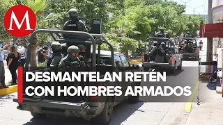 Detienen a cuatro hombres armados por retén en Badiraguato, Sinaloa