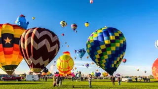 2015 Albuquerque International Balloon Fiesta Timelapse Long cut with music. 4k