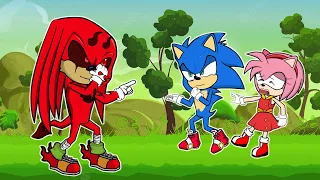 Knuckles Please .. | Very Sad Story but Happy Ending | Sonic Animation