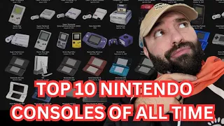 My Top 10 Favorite Nintendo Consoles Of All Time RANKED!