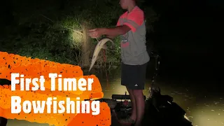 Taking a First Timer Bowfishing/Bowfishin the South