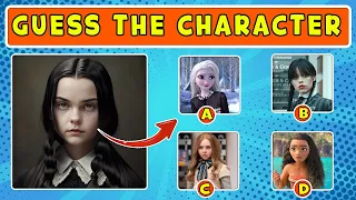 Guess the Disney, Wednesday& The M3GAN Character|Guess Who's Real?|Great Quiz