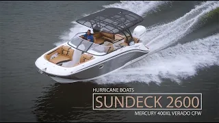 THREE reasons why we love the Hurricane SunDeck 2600 | Deck Boat Test and Review