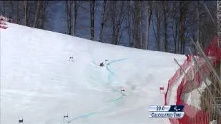 Women's giant slalom sitting(1st run)  | Alpine skiing | Sochi 2014 Paralympic Winter Games