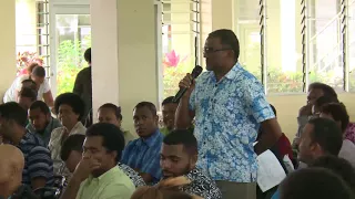 Fijian Attorney-General holds the Session 1 of the Question & Answer Civil Service Teachers Reform.
