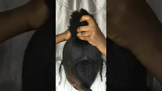 Easy claw clip tutorial on short 4c hair