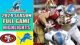 49ers vs Lions [FULL GAME] 01/28/24 NFC Championship Round | NFL Conference Championship