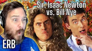 BIG BRAIN RAP BATTLE!! Sir Isaac Newton vs Bill Nye. Epic Rap Battles of History [Reaction]