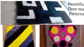 DIY// Handmade door mat Patterns // Handmade door mats using a sack // Door mat designs