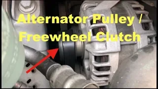 Alternator pulley / freewheel clutch on Volvo XC70 D4