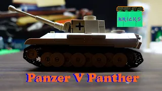 Panzer V Panther tank time-lapse build & review - Cobi set 2704 - 296 pcs