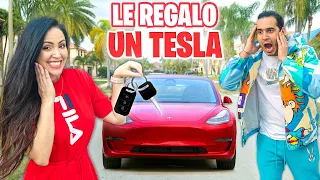 LE REGALO UN TESLA! 🚗🎁 24 HORAS CONSINTIENDO A MI MEJOR AMIGO! 💥 Sandra Cires Art ft HaroldArtist