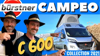 Présentation Bürstner Campeo c600 2021 Henry et Bertrand campingcar33