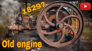 Old Diesel Engine Start Up With Fire | Best sounding Engine | Big engine