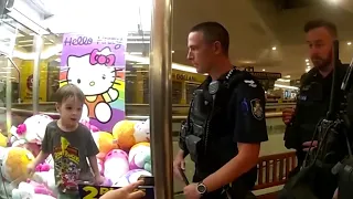 3-year-old gets stuck in toy claw machine in Australian mall