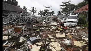 Epic tsunami in Indonesia 2018 compilation