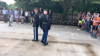 Changing of the guard (2023) Tomb of the Unknown Soldier.