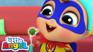 Vegetables Make Us Strong | Little Angel | Kids Show | Fun Time | Weird Cartoons for Kids 🤪