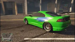 Gta V Paul Walker's Eclipse Modded Crew Color Fast And Furious