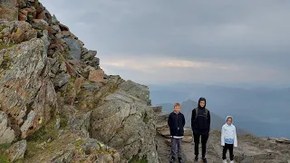 Великобритания Самая Высокая Гора Уэльс Snowdon с 3 Детьми к Вершине🏔1085 Метров🏔3.5 Часа🚶‍♀️5.5 Км.