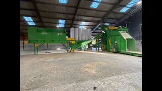 Miscanthus baling system for equine bedding