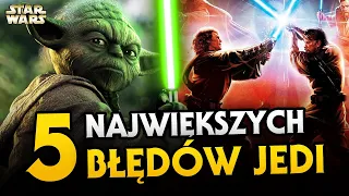 5 największych błędów Jedi! Dlaczego Sithowie musieli wygrać? Star Wars Historie