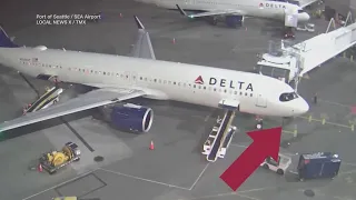 Delta Airline passengers evacuate after mechanical malfunction sparks fire