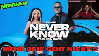 LUCIANO ft. SHIRIN DAVID - NEVER KNOW - MEHR DRIP GEHT NICHT REACTION🔥😱