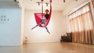 Aerial yoga aerial dance  空中瑜伽 空瑜舞韵 绑腿篇 飞骑士