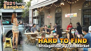 Don't go here, All only couple⎜Bangkok Walking Tour 4K Weekend Train Market⎜🇹🇭Thailand 2021