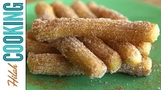 Homemade Churros |  How To Make Churros! | Hilah Cooking