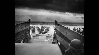 Rare war footage from D-Day June 6, 1944