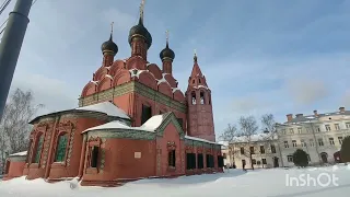 Ярославль достопримечательности. "Кремль", памятник Ярославу Мудрому, Богоявленская церковь