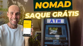 Como sacar dinheiro no caixa eletrônico com a conta Nomad GRÁTIS