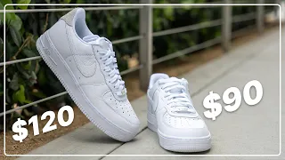 $90 Nike Air Force 1 '07 vs. $120 Air Force 1 Craft Comparison (Nike was WRONG)