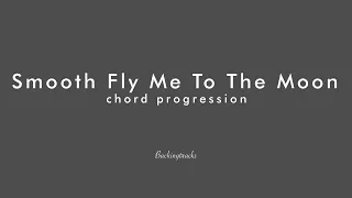 Smooth FLY ME TO THE MOON chord progression - guitar Backing track Play Along Jazz Standard Bible