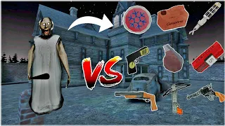 Granny vs All Weapons in Granny Game Series | weapon battle #1