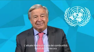 Video messaggio del Segretario Generale ONU per il Lancio del Rapporto 2022 – United in Science