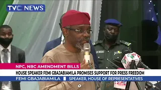 House Of Reps Speaker, Femi Gbajabiamila Promises Support For Press Freedom