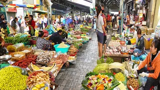 Cambodian Routine Foods - Rice Noodle, Jackfruit, Corn, Gooseberry, Fish, Vegetables, &more