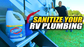 How to Sanitize Your RV Fresh Water Tank & Plumbing System!
