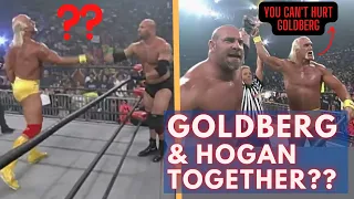 Goldberg Tags With Hogan!! Goldberg & Hogan vs The Jersey Triad |Nitro Aug-1999| Wrestling Rewind