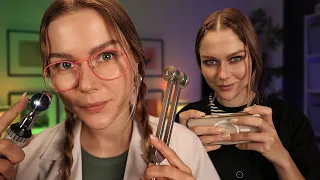 ASMR Ear Exam & Ear Cleaning With My Twin Sister Alisa ~ Soft Spoken Medical RP