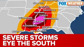 Potential Tornado Outbreak With Hurricane-Force Wind Gusts Threatens The South