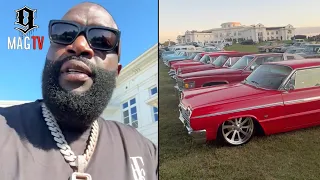"Dey Pullin In Hot" Rick Ross Welcomes Guest On 1st Day Of Staging To His 3rd Annual Car Show! 🚘