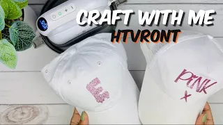 CRAFT IN MY SMALL BUSINESS OFFICE WITH ME | @HTVRONTOfficial HAT HEAT PRESS  | DIY |  VINYL