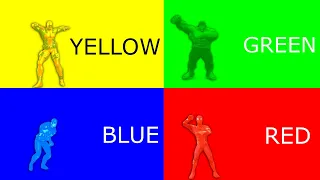 LEARN COLORS FOR KIDS WITH SUPERHERO DANCE - LEARN COLORS FOR KIDS - COLOR HULK DANCE