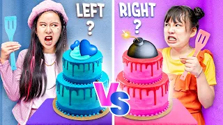 Синий цвет vs Розовый цвет ! Кулинарный Челлендж от Baby Doll и друзья